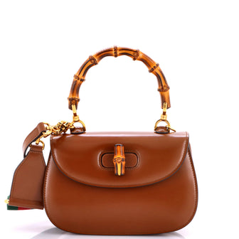 Gucci Bamboo 1947 Top Handle Bag Leather Small