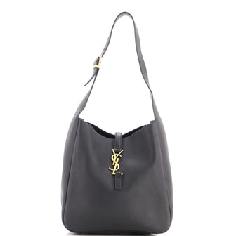 Saint Laurent Le 5 a 7 Supple Hobo Leather Small