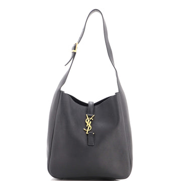 Saint Laurent Le 5 a 7 Supple Hobo Leather Small