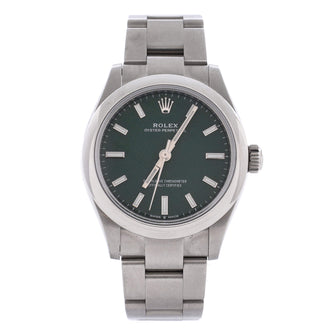 Rolex Oyster Perpetual Green Automatic Watch Stainless Steel 31