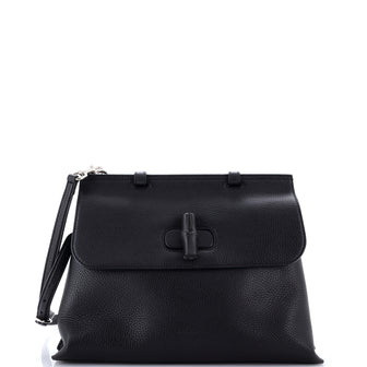 Gucci Bamboo Daily Top Handle Bag Leather Medium