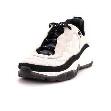 Chanel Women's Coco Neige CC Sneakers Suede and Quilted Mesh