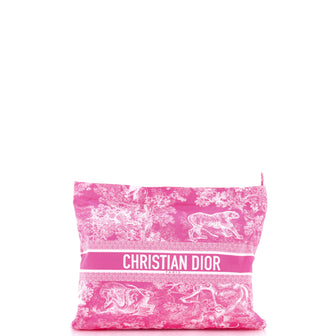 Christian Dior DiorTravel Zipped Pouch Printed Technical Fabric