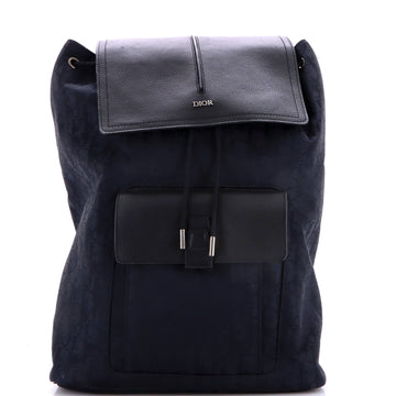 Christian Dior Motion Backpack Oblique Nylon with Leather Medium