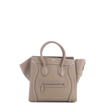 Celine Luggage Bag Grainy Leather Mini