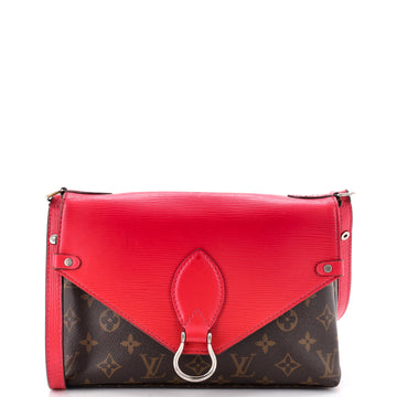 Louis Vuitton Saint Michel Handbag Monogram Canvas and Epi Leather
