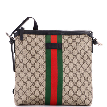 Gucci Web Messenger Bag GG Coated Canvas Medium