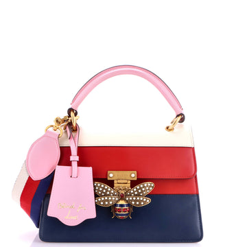 Gucci Queen Margaret Top Handle Bag Colorblock Leather Small