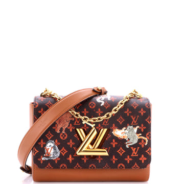 Louis Vuitton Twist Handbag Limited Edition Grace Coddington Catogram Canvas MM