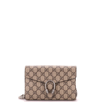 Gucci Dionysus Chain Wallet GG Coated Canvas Small