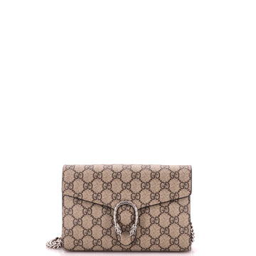 Gucci Dionysus Chain Wallet GG Coated Canvas Small