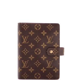 Louis Vuitton Ring Agenda Cover Monogram Canvas MM