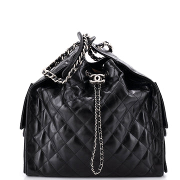 Chanel 25 Hobo Bag Quilted Shiny Crumpled Calfskin Medium