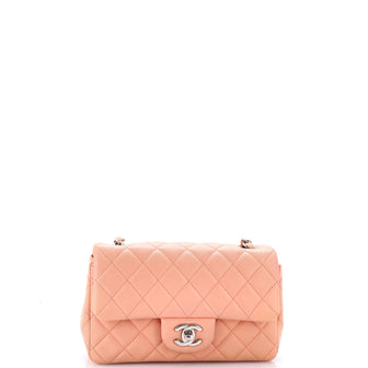 Chanel Classic Single Flap Bag Quilted Lambskin Mini