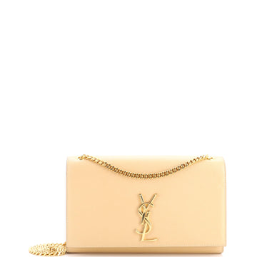 Saint Laurent Classic Monogram Crossbody Bag Grainy Leather Medium