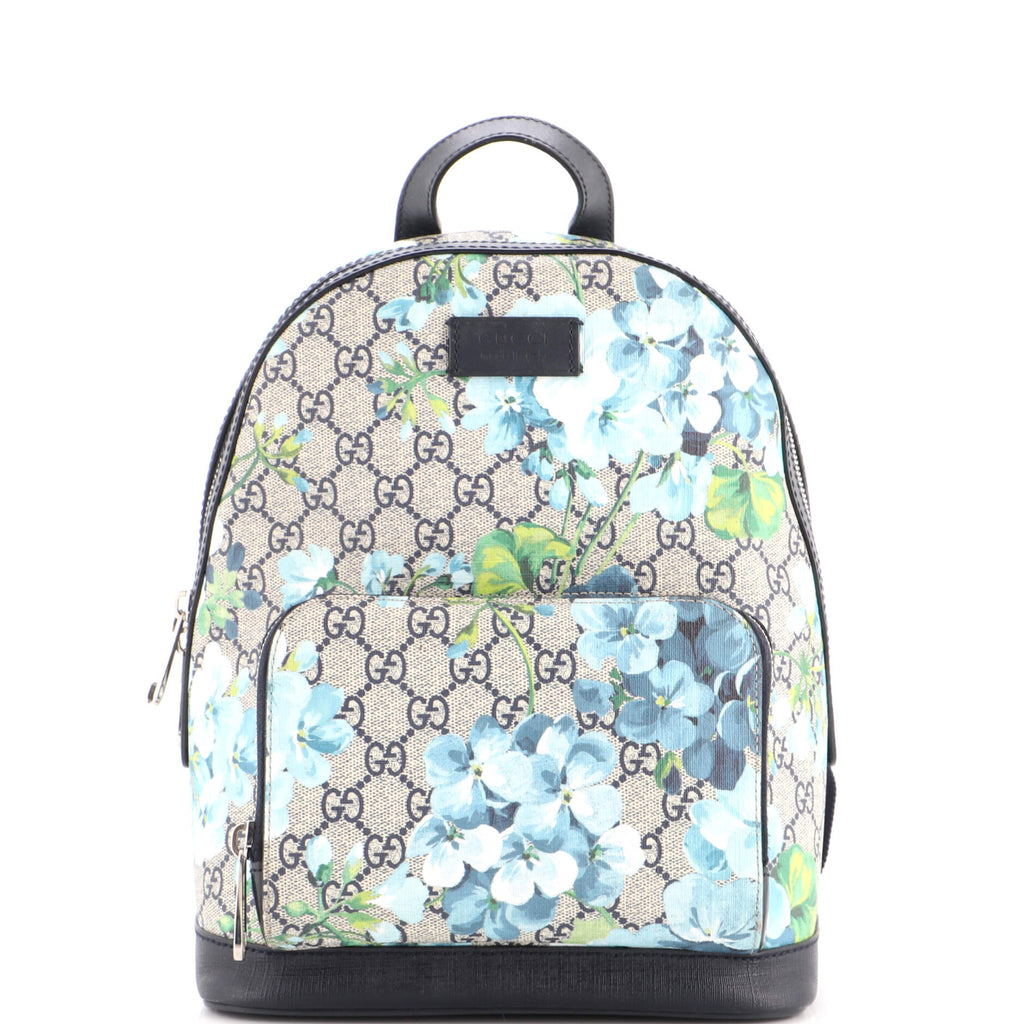 Gucci Zip Pocket Backpack Blooms Print GG Coated Canvas  display picture 2