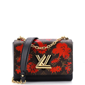 Louis Vuitton Twist Handbag Limited Edition Blossom Monogram Canvas MM