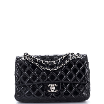 Chanel Classic Double Flap Bag Quilted Patent Medium