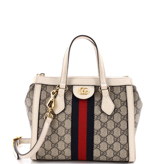 Gucci Ophidia Top Handle Tote GG Coated Canvas Small