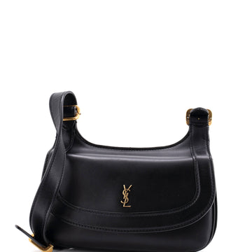 Saint Laurent Charlie Shoulder Bag Leather Small