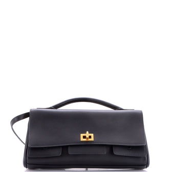 Balenciaga Bel Air Top Handle Flap Leather