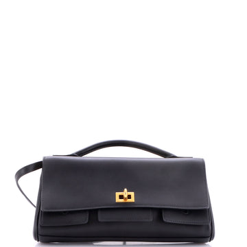 Balenciaga Bel Air Top Handle Flap Leather