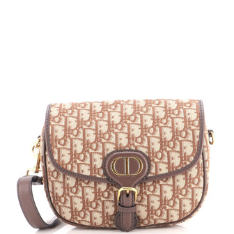 Christian Dior Bobby Flap Bag Oblique Canvas Medium