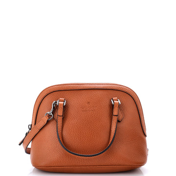 Gucci Convertible Dome Satchel Leather Mini