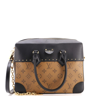 Louis Vuitton City Malle Handbag Reverse Monogram Canvas and Leather MM