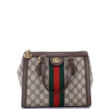 Gucci Ophidia Top Handle Tote GG Coated Canvas Small
