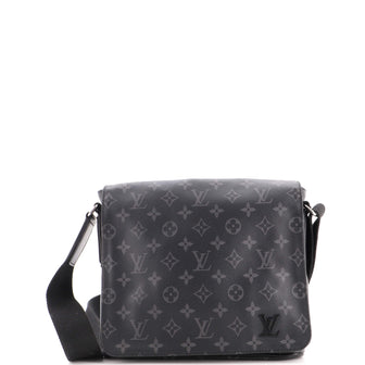 Louis Vuitton District Messenger Bag Monogram Eclipse Canvas PM