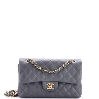 Chanel Classic Double Flap Bag Quilted Lambskin Small