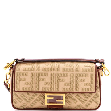 Fendi Baguette NM Bag Zucca Embroidered Canvas Medium