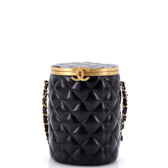 Chanel Crown Box Vanity Bag Quilted Lambskin Small