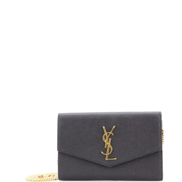 Saint Laurent Uptown Chain Wallet Leather