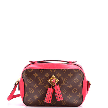 Louis Vuitton Saintonge Handbag Monogram Canvas with Leather