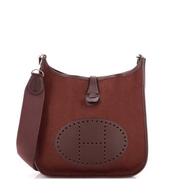 Hermes Evelyne Bag Gen II Toile and Leather PM