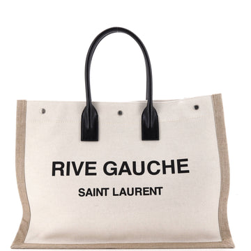 Saint Laurent Rive Gauche Shopper Tote Canvas Large