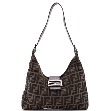 Fendi Vintage Shoulder Bag Zucca Canvas Medium