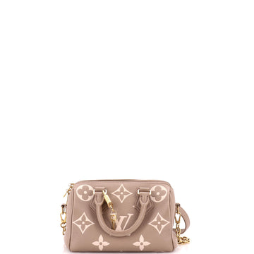 Louis Vuitton Speedy Bandouliere Bag Bicolor Monogram Empreinte Giant 20