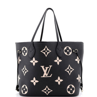 Louis Vuitton Neverfull NM Tote Bicolor Monogram Empreinte Giant MM