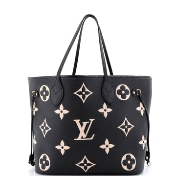 Louis Vuitton Neverfull NM Tote Bicolor Monogram Empreinte Giant MM