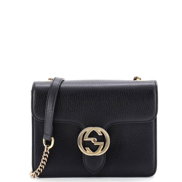 Gucci Interlocking Shoulder Bag Leather Small