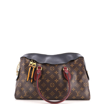 Louis Vuitton Tuileries Handbag Monogram Canvas with Leather