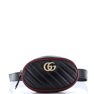 Gucci GG Marmont Belt Bag Diagonal Quilted Leather