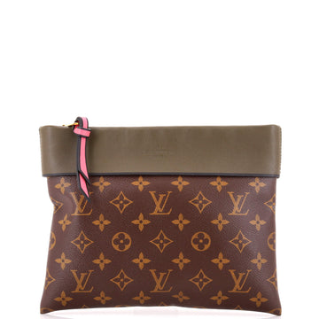 Louis Vuitton Tuileries Pochette Monogram Canvas with Leather