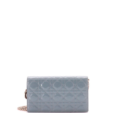 Christian Dior Lady Dior Chain Pouch Cannage Quilt Patent