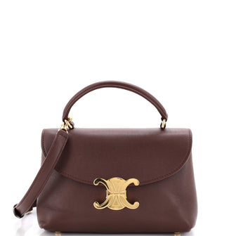 Celine Nino Top Handle Bag Leather Teen