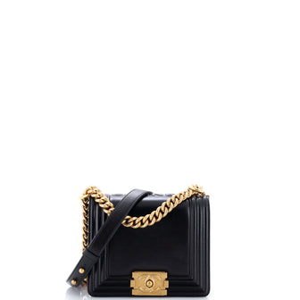 Chanel Reverso Square Boy Flap Bag Calfskin Small