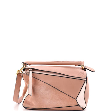 Loewe Puzzle Bag Leather and Suede Small